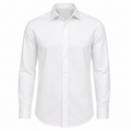 Tailored White Cotton Dress Shirt | YOUND BURSH