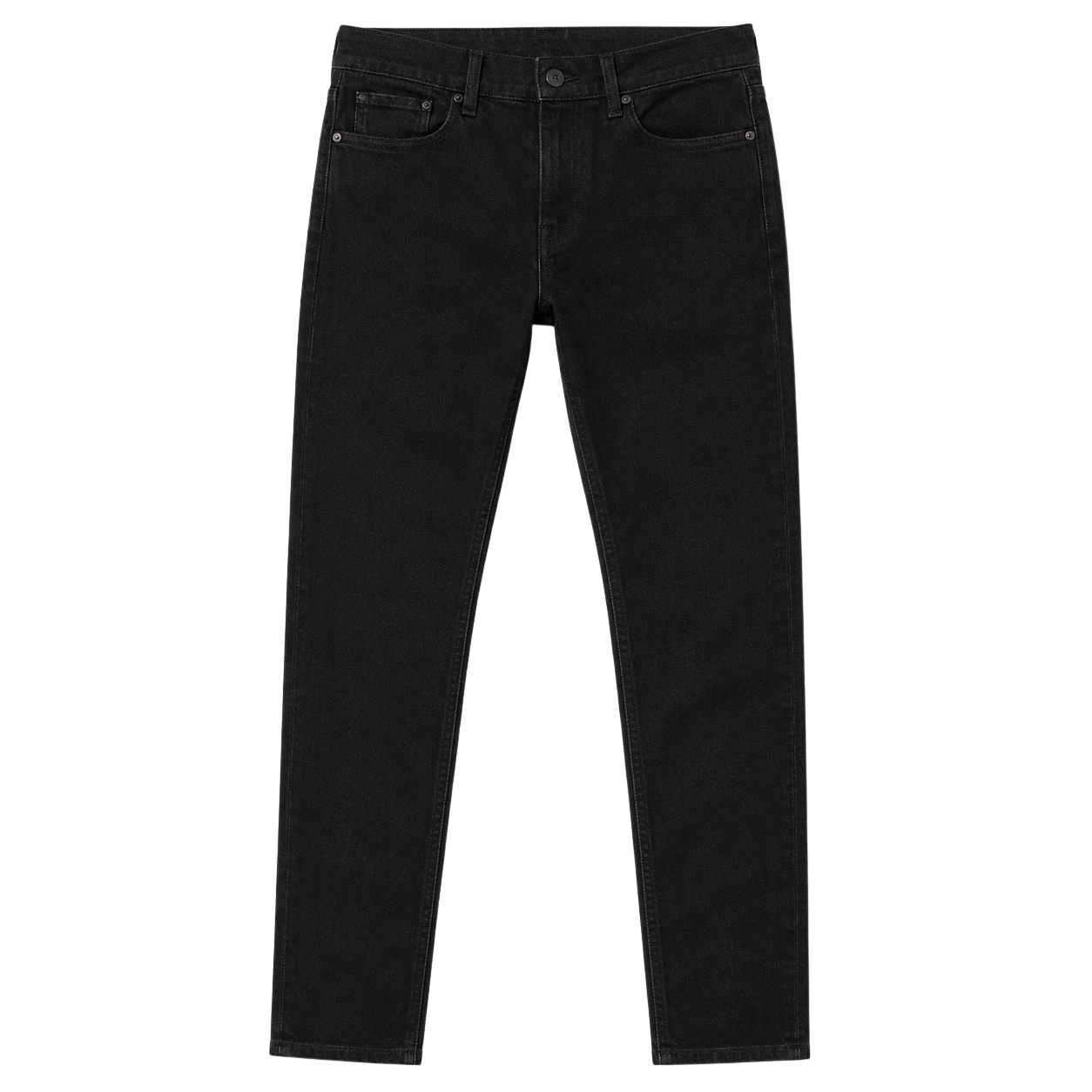 Black Premium Denim Slim-Fit Jeans | YOUND BURSH
