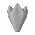 Silver Grey Premium Silk Pocket Square | YOUND BURSH