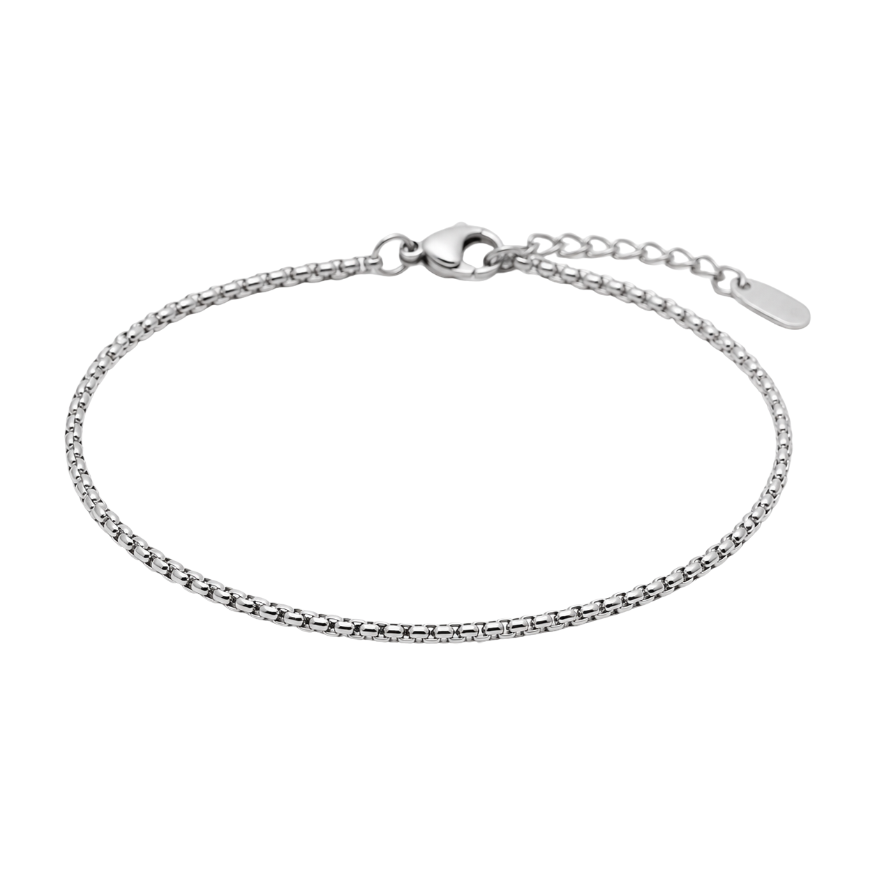 Polished Stainless Steel Fine Chain Bracelet | YOUND BURSH