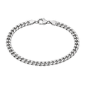 Polished Stainless Steel Curb Chain Bracelet | YOUND BURSH