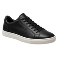 Black Premium Leather Low-Top Sneakers | YOUND BURSH