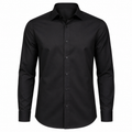 Tailored Black Premium Cotton Dress Shirt | YOUND BURSH