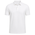 White Premium Cotton Piqué Polo Shirt | YOUND BURSH
