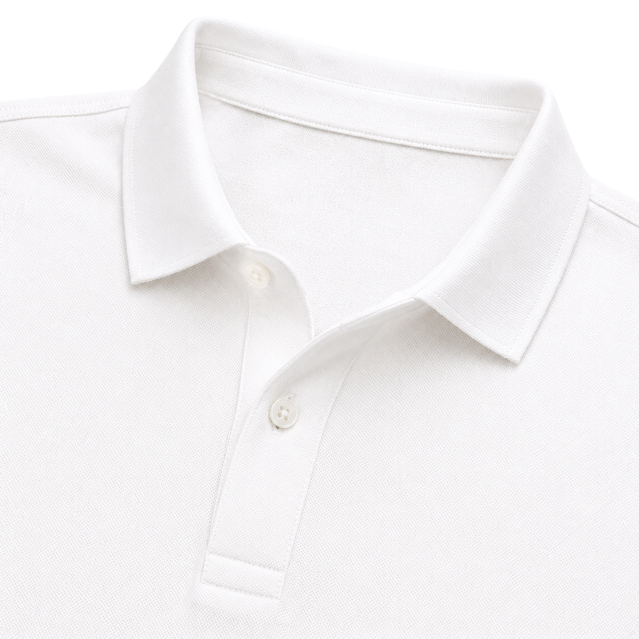 White Premium Cotton Piqué Polo Shirt | YOUND BURSH