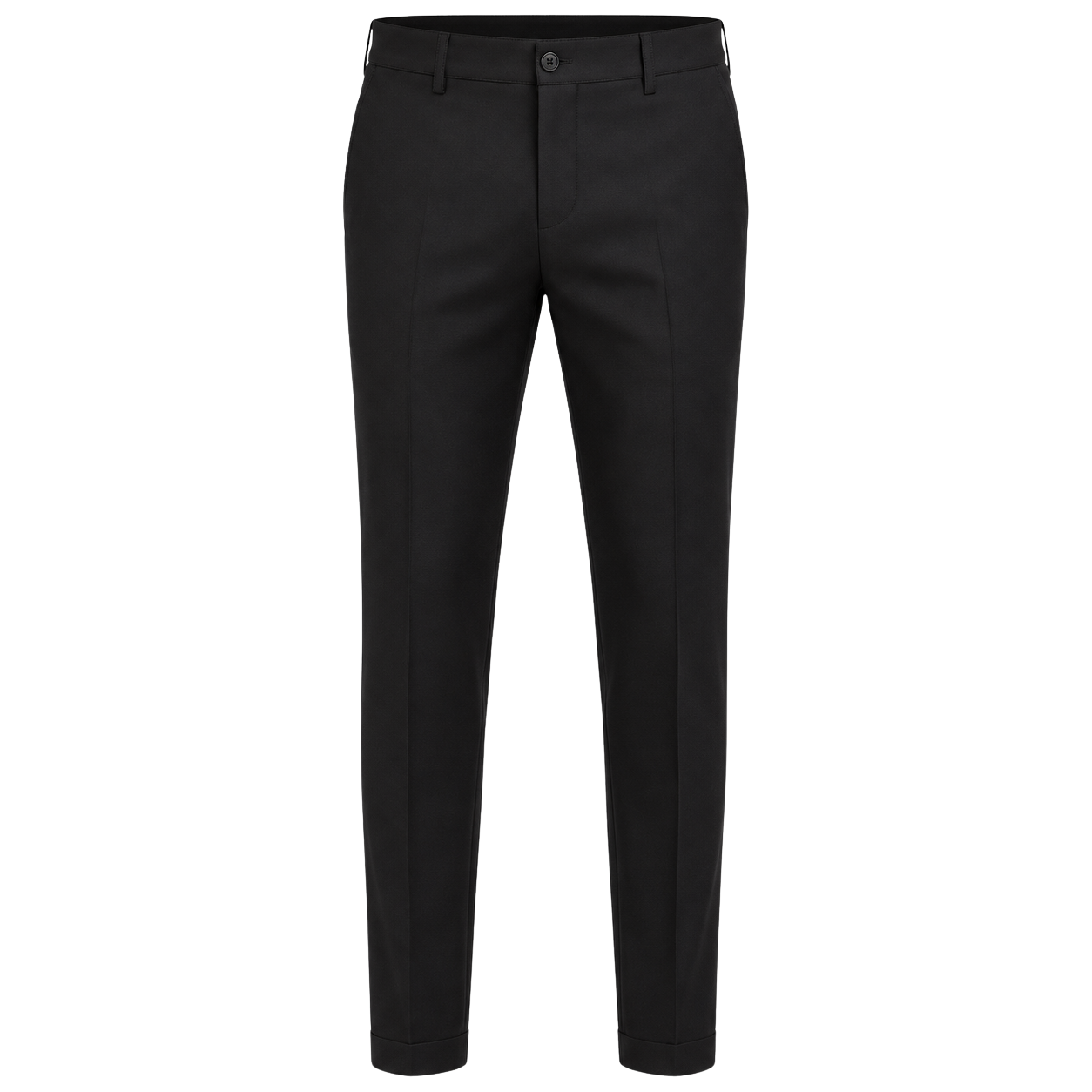 Black Tailored Wool-Blend Dress Trousers | YOUND BURSH